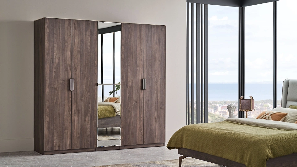 Piero 5  Door Wardrobe