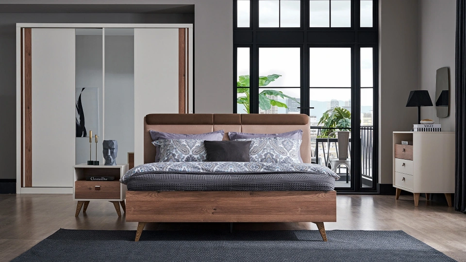 Mayer Bedstead with Headborad- 180 cm