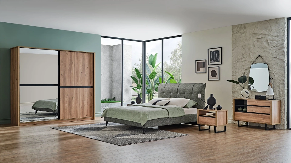 Solid Bedstead- 160 cm - Headboard not included