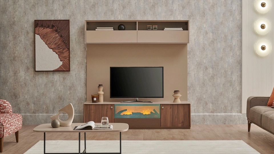 Costa TV Unit Bottom Module - with Fireplace
