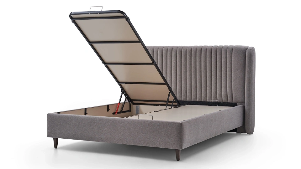 Bend Bedstead with Storage - 160 cm - Headboard not included
