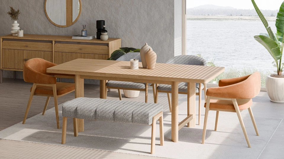 Kalia Footstool Pouf - Bench