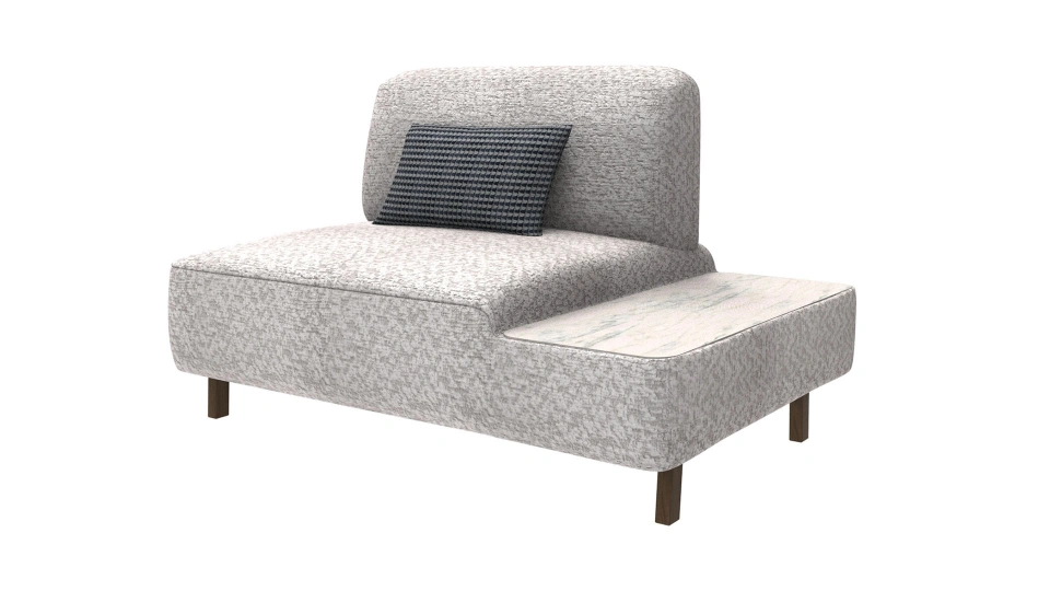 Avenia Single Armless Right Table Module