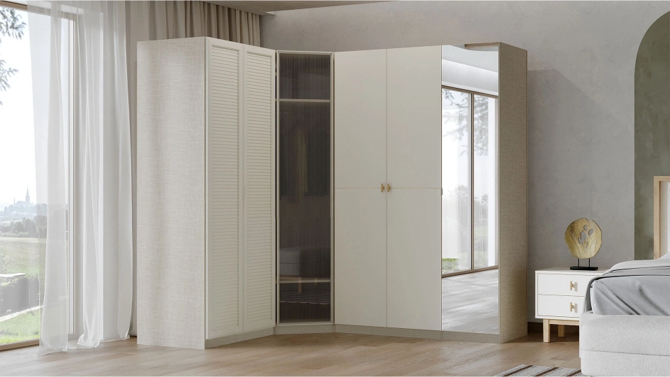 Optima Glass Corner Door