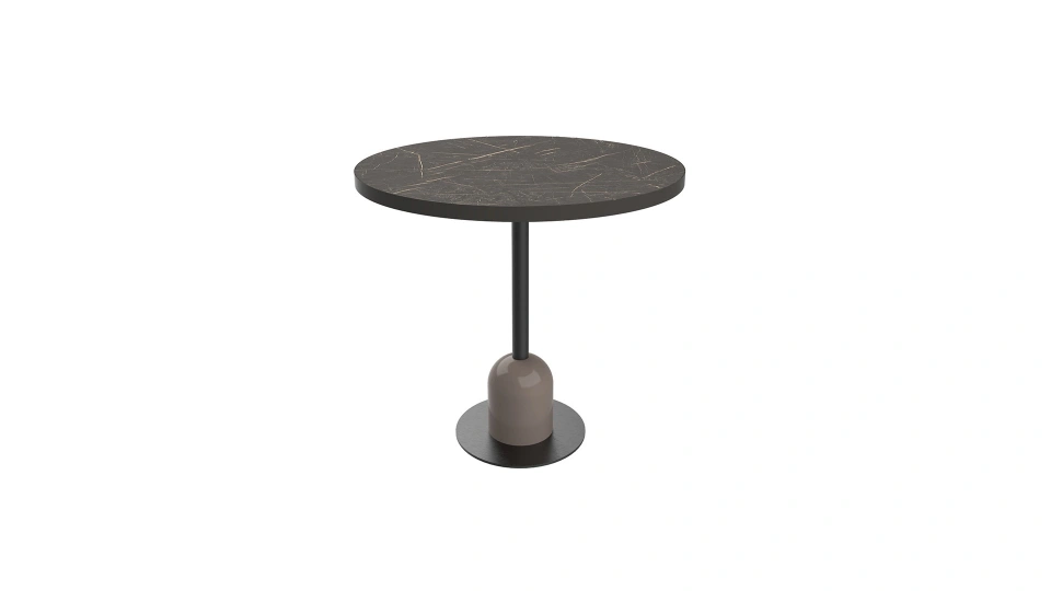 Lithos Side Table - Marble Pattern