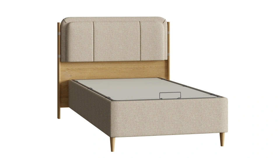 North Bedstead with Storage- 100 cm - Headboard not included