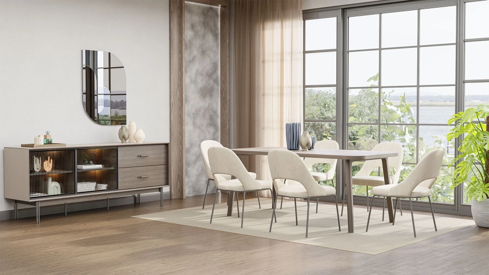 Calista Fixed Dining Table