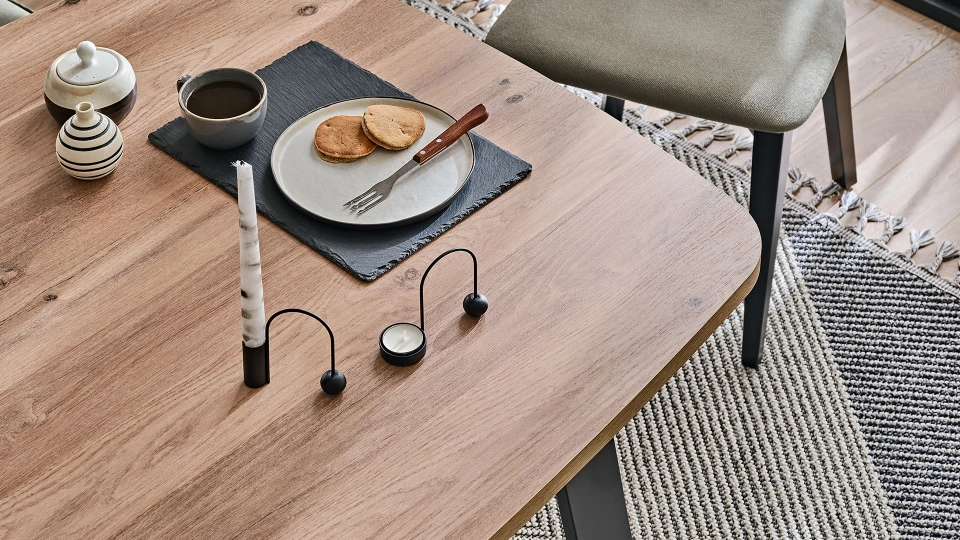 Solid Fixed Dining Table - 190 cm