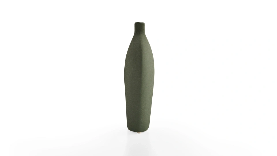 Athena Set of 2 Green Vases