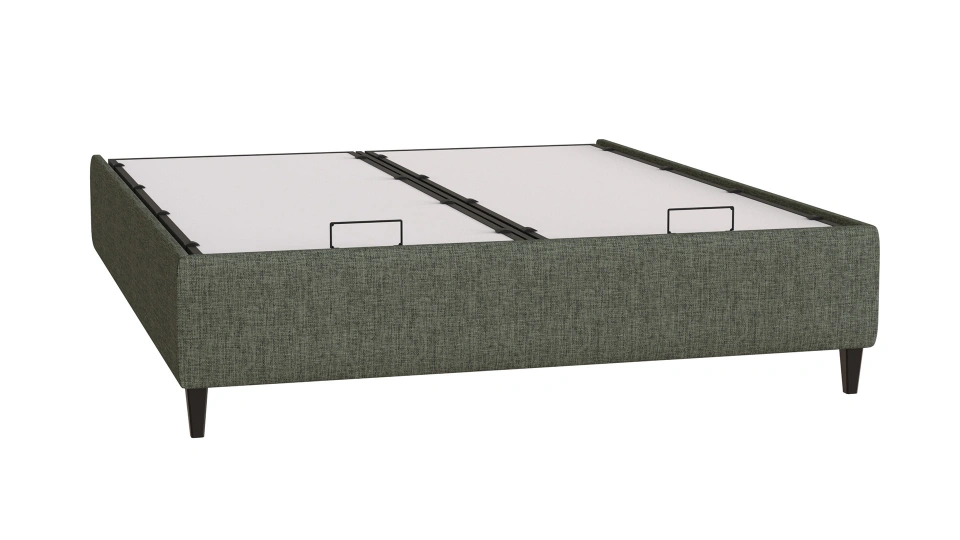 Solid Bedstead with Storage - 160 cm - Headboard not included