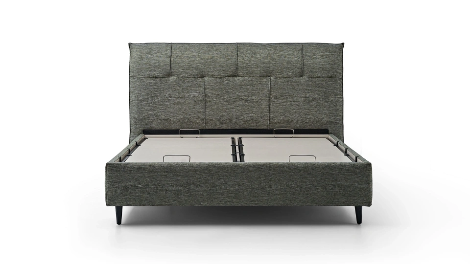 Solid Bedstead with Storage - 160 cm - Headboard not included