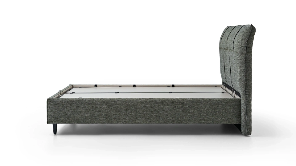Solid Bedstead with Storage - 160 cm - Headboard not included