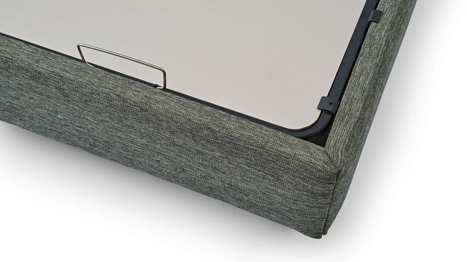 Solid Bedstead with Storage - 160 cm - Headboard not included