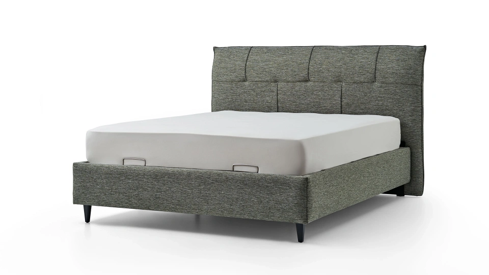 Solid Bedstead with Storage - 160 cm - Headboard not included