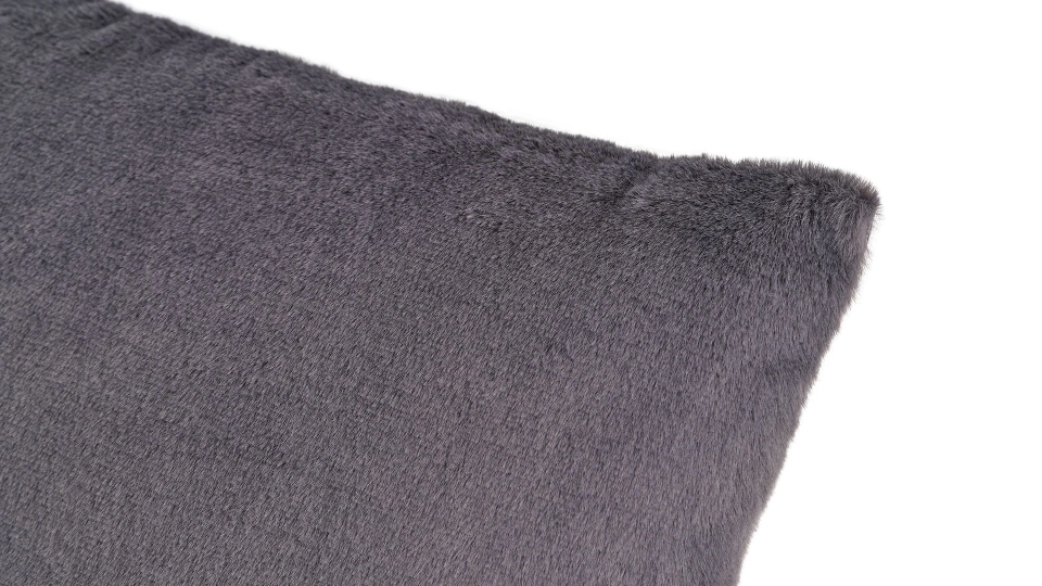 Anthracite Plush Cushion