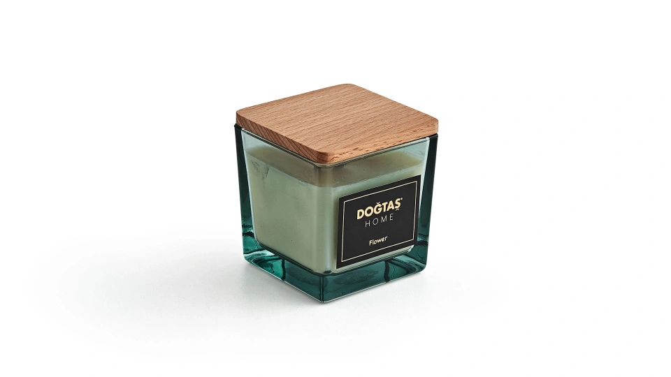 Doğtaş Home Flower Wooden Lid Candle