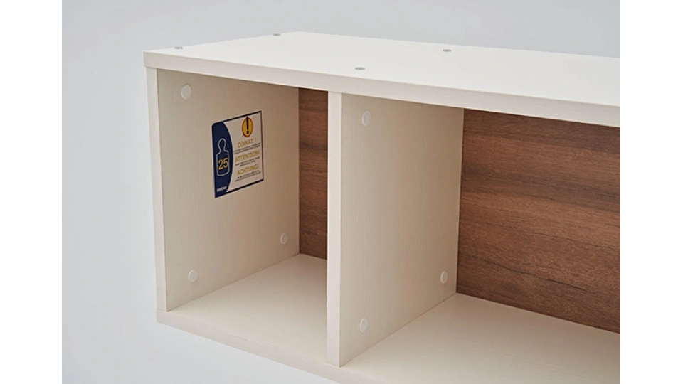 Mayer TV Stand Upper Module - Cracked White