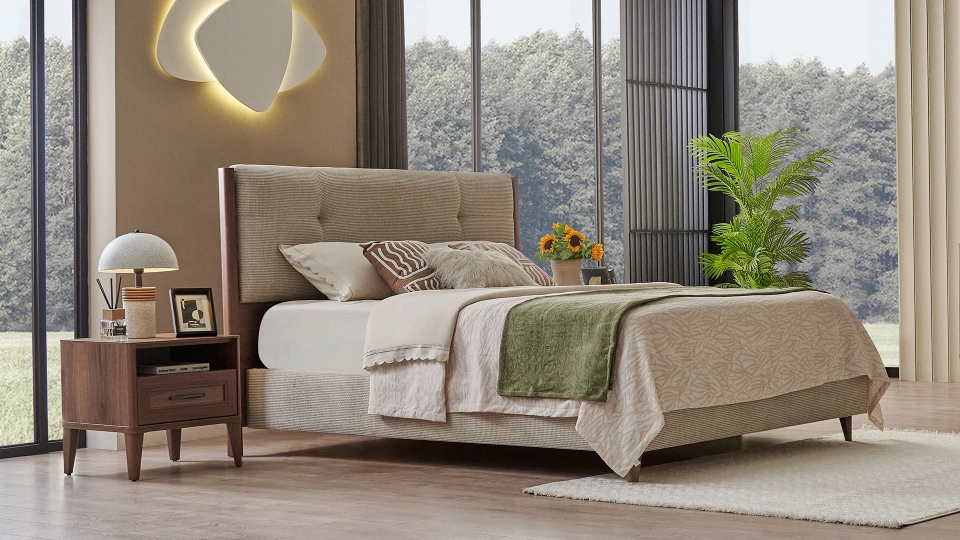 Vermont Bedstead with Storage - 160 cm-Headboard not included