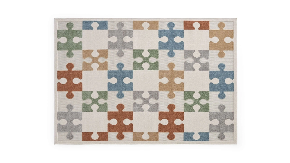 Doğtaş Home Colorful Puzzle Carpet 1300x1900 mm