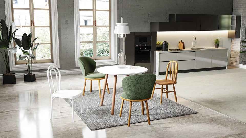 Ariane Kitchen Table - White