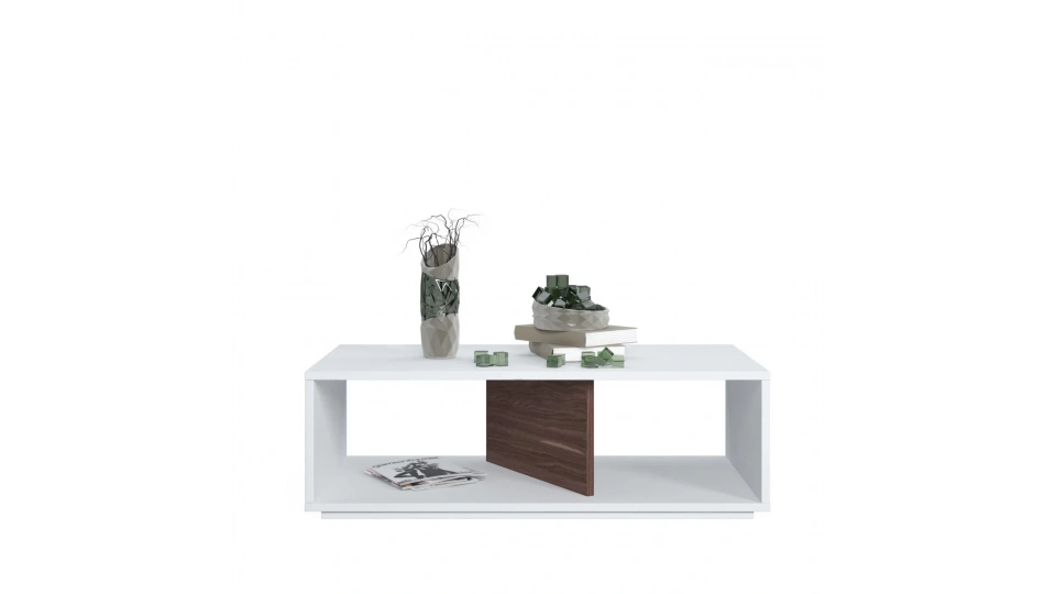 Cury Orta Sehpa Ceviz Beyaz