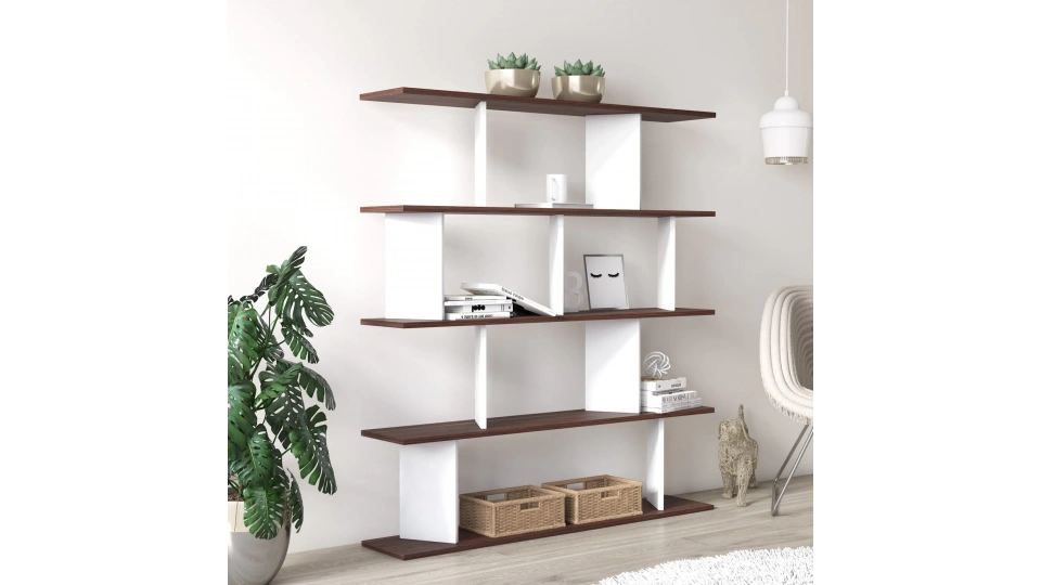 Jizy Kitaplık Beyaz