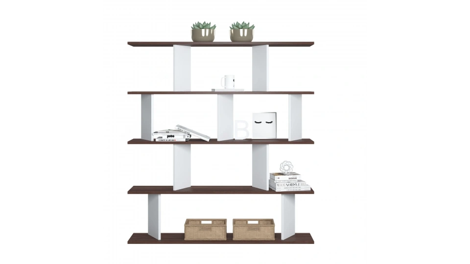 Jizy Kitaplık Beyaz