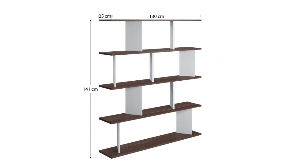 Jizy Kitaplık Beyaz