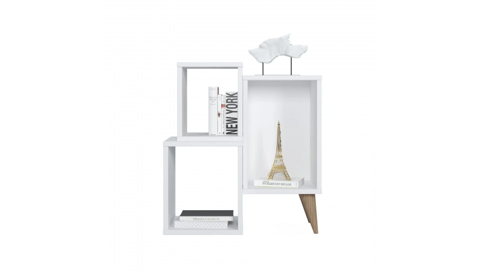 Mabel Bookshelf Nightstand White