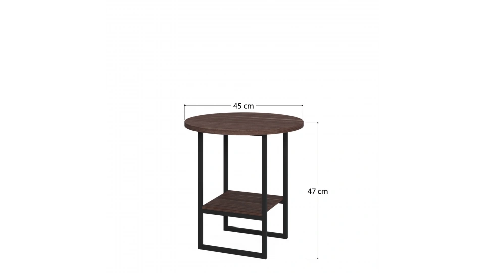 Milas Side Table Walnut