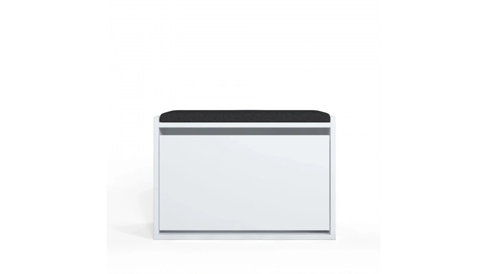 Tona Shoe Cabinet with Cushion White
