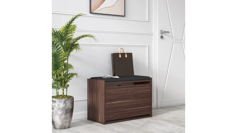 Tona Minderli Ayakkabılık Ceviz