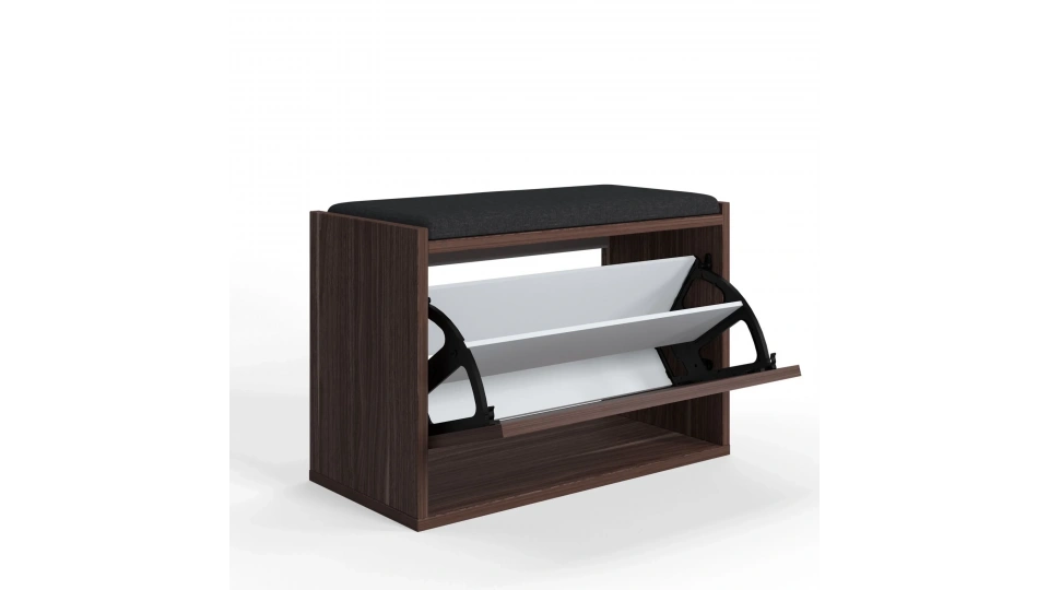 Tona Minderli Ayakkabılık Ceviz