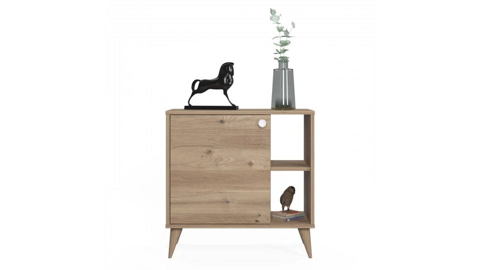 Vega Multi-Purpose Shelved Cabinet Oak