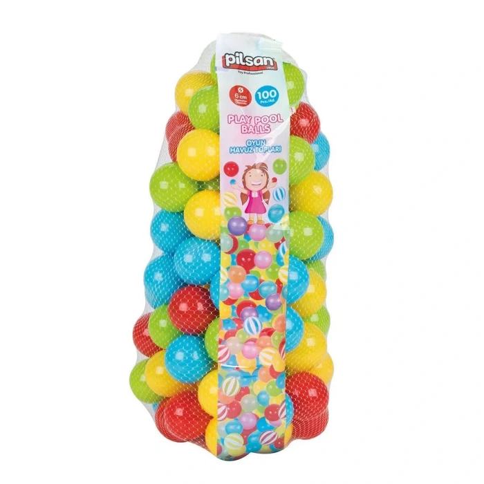 06 407 OYUN HAVUZ TOPLARI FİLELİ 9CM 50Lİ