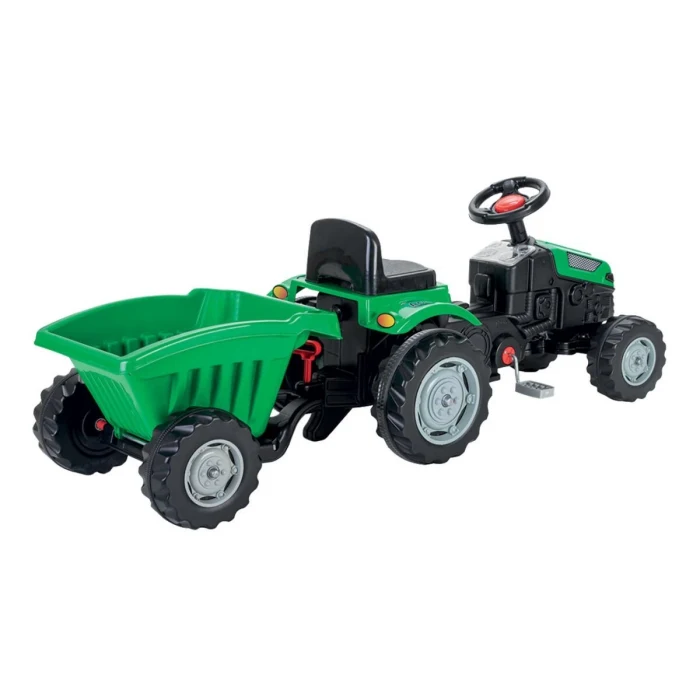 07 316 ACTIVE TRAKTÖR RÖMORKLU PEDALLI YEŞİL