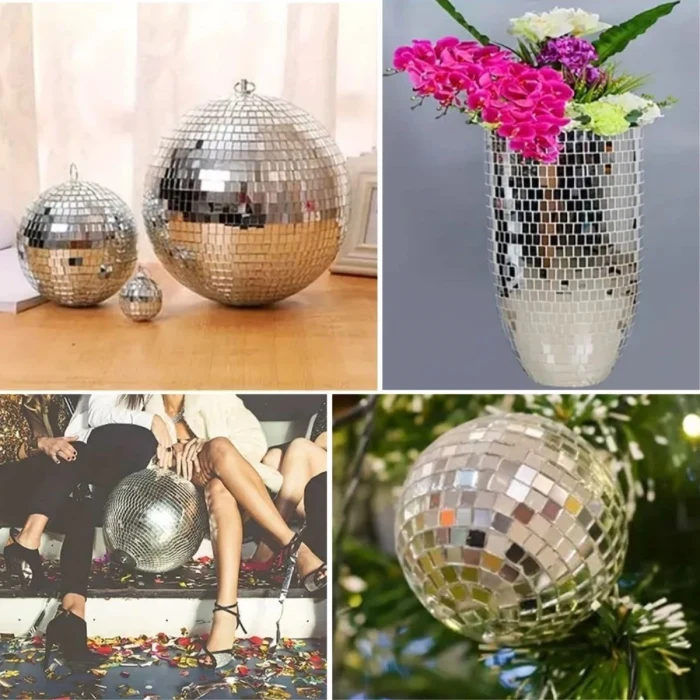 1 Metre Uzunluğunda Gümüş Renk Aynalı Mozaik Taşlı Dekor Bandı 4 cm x 1 mt (5124)