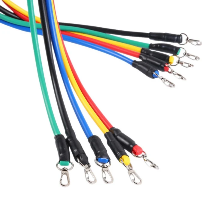 11 Parça Lateks Egzersiz Bandı Çekme Halatı Egzersiz Seti (5124)