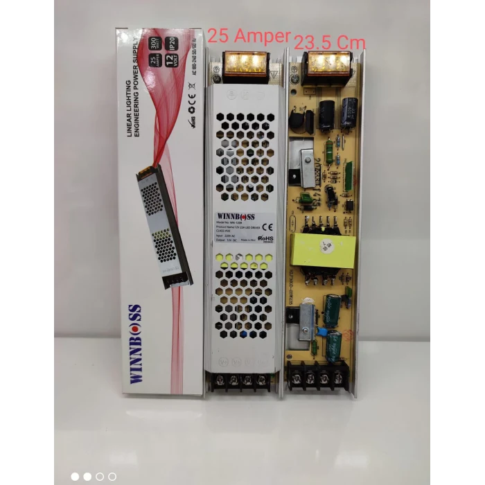 12V-25A-300W-IP20 ULTRA SLİM TRAFO (5124)