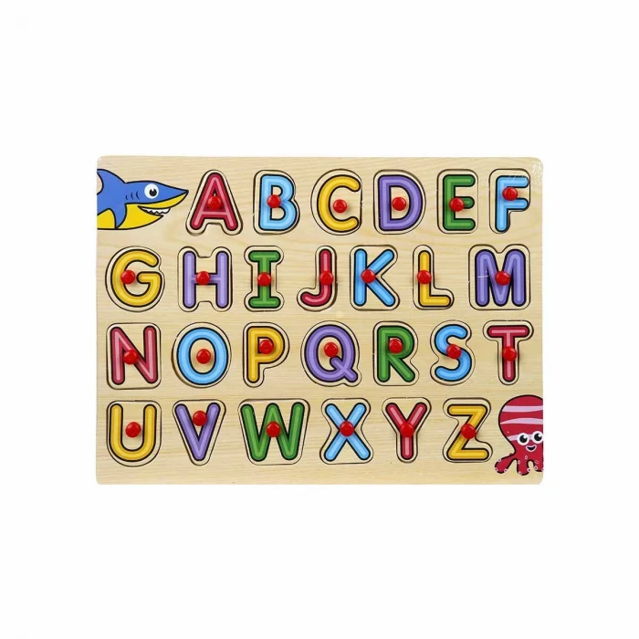 130443 Ahşap Raptiyeli Bultak Alfabe