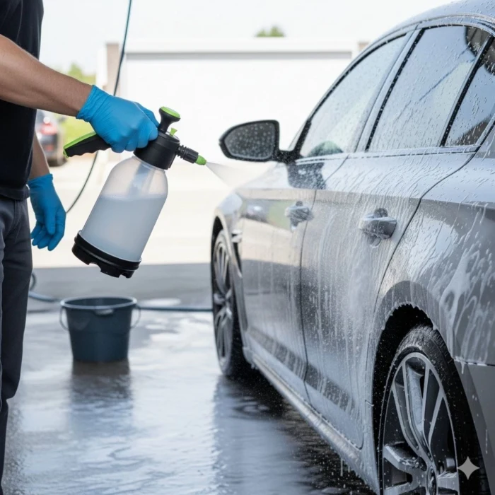 2 Başlıklı Oto Köpük, Su Püskürtme ve Bitki Bakım Sulama Aleti Oto Yıkama Spreyi 2 Litre (5124)