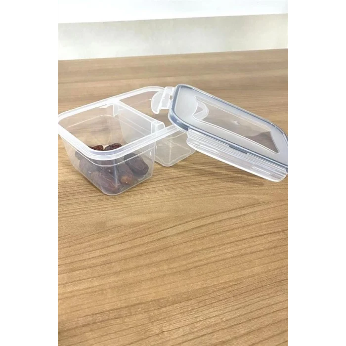 2 Bölmeli 0,45+0,45 Litre Kilitli Kapaklı Erzak Saklama Kabı LC-524 (5124)