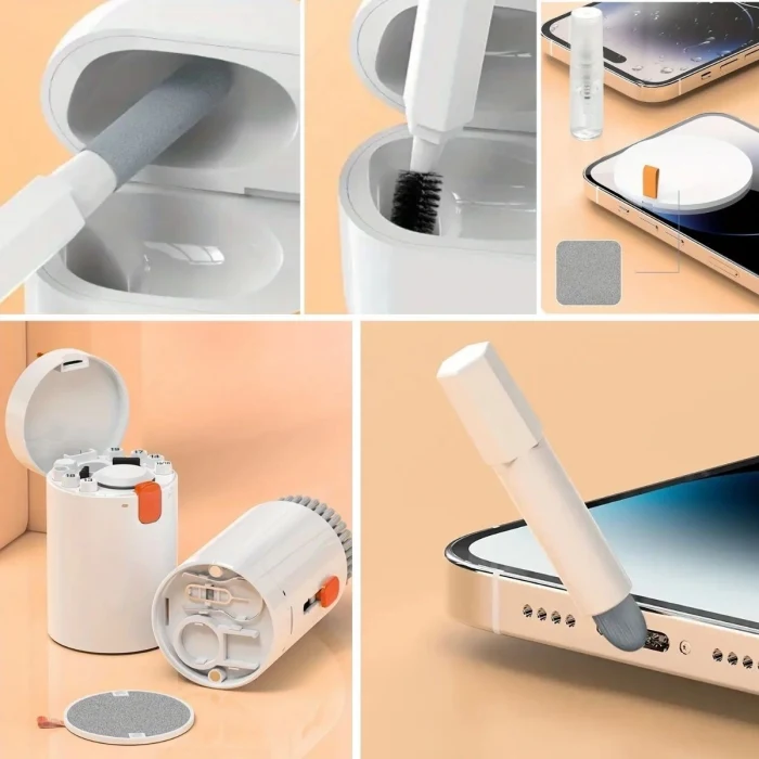 20 Parça Çok Fonksiyonlu Bilgisayar Temizleme Seti Klavye Cep Telefonu Kablosuz Kulaklık Temizleme Kalemi Toz Alma Multi Temizlik Kiti 20in1 (5124)