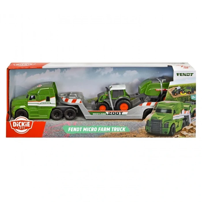 203735006 Fendt Micro Farm Truckfreewheel Mack Truck trailer with Fendt tract