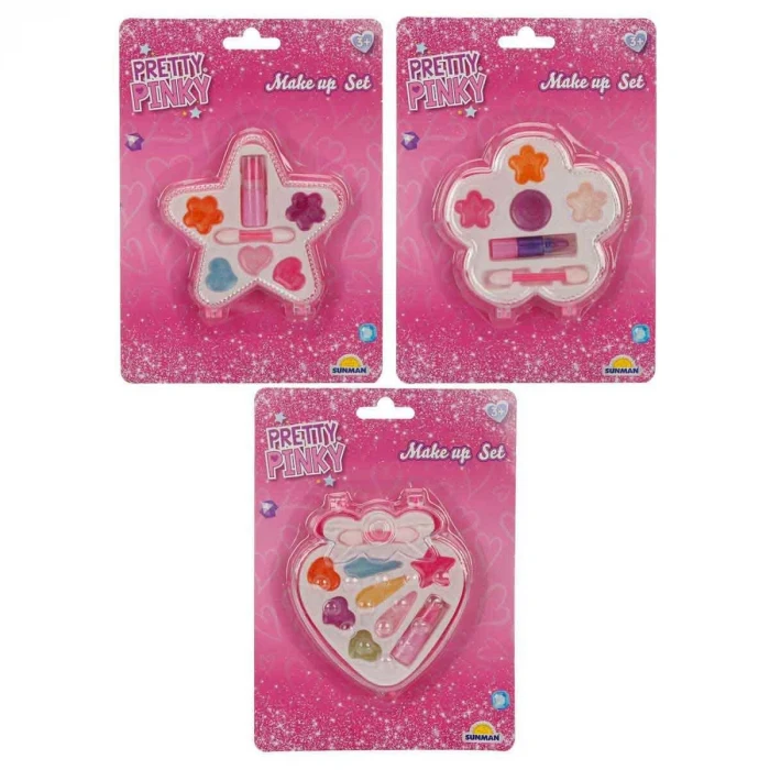 2594 SUN-Makyaj Seti Sürülebilir - Yıldız/Çiçek/Kalp Şekilli