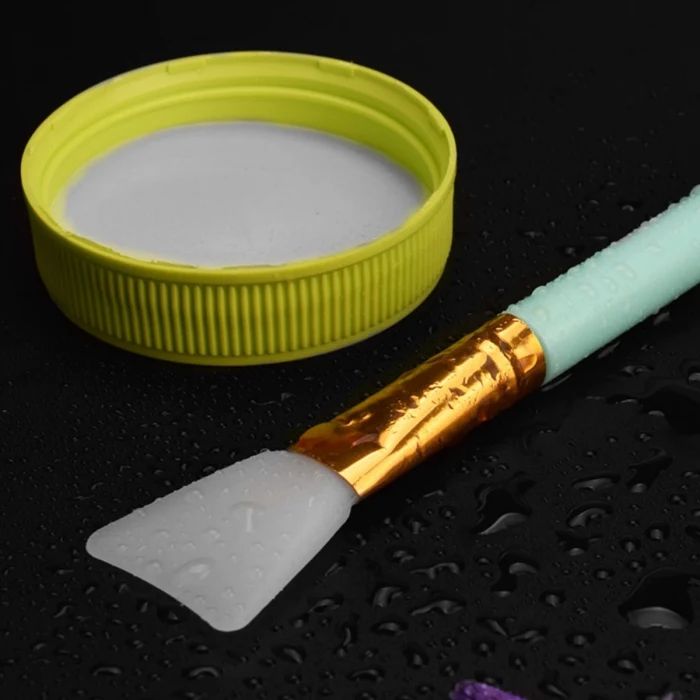 2li Silikon Temizlemesi Kolay Kullanılabilen Yüz Cilt Bakımı Maske Ve Krem Spatulası (5124)