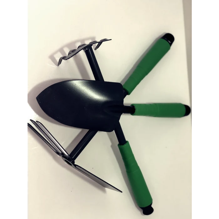 3 Parça Bahçe Seti - Çapa Tırmık Kazma Set (5124)