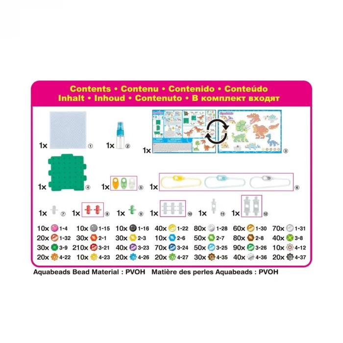 31994 AquaBeads Dinozor Dünyası Seti 1200 parça +4 yaş