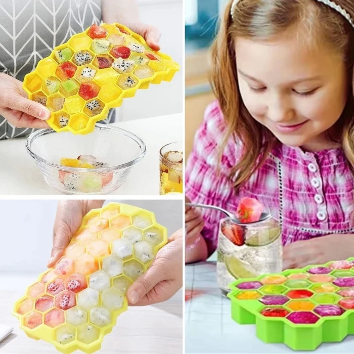 37 Bölmeli Slikon Petek Şeklinde Buz Kalıbı (5124)