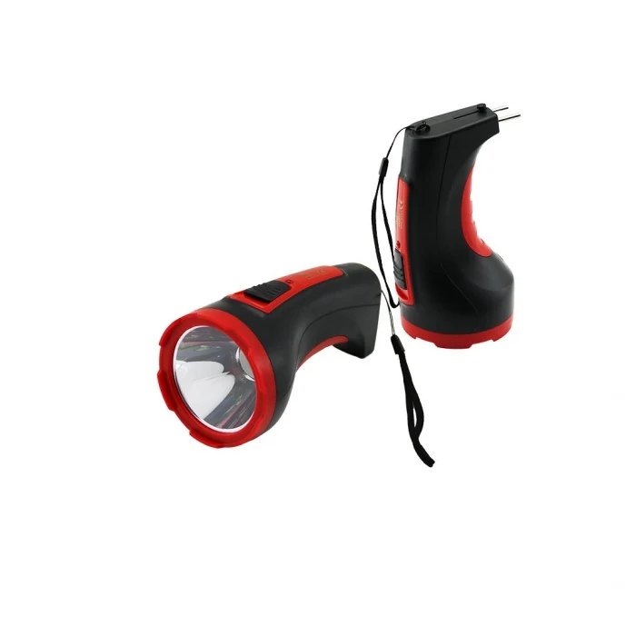 3W TEK LED BOMBELİ GÖVDE FİŞ ŞARJLI EL FENERİ UZUN MESAFELİ (5124)